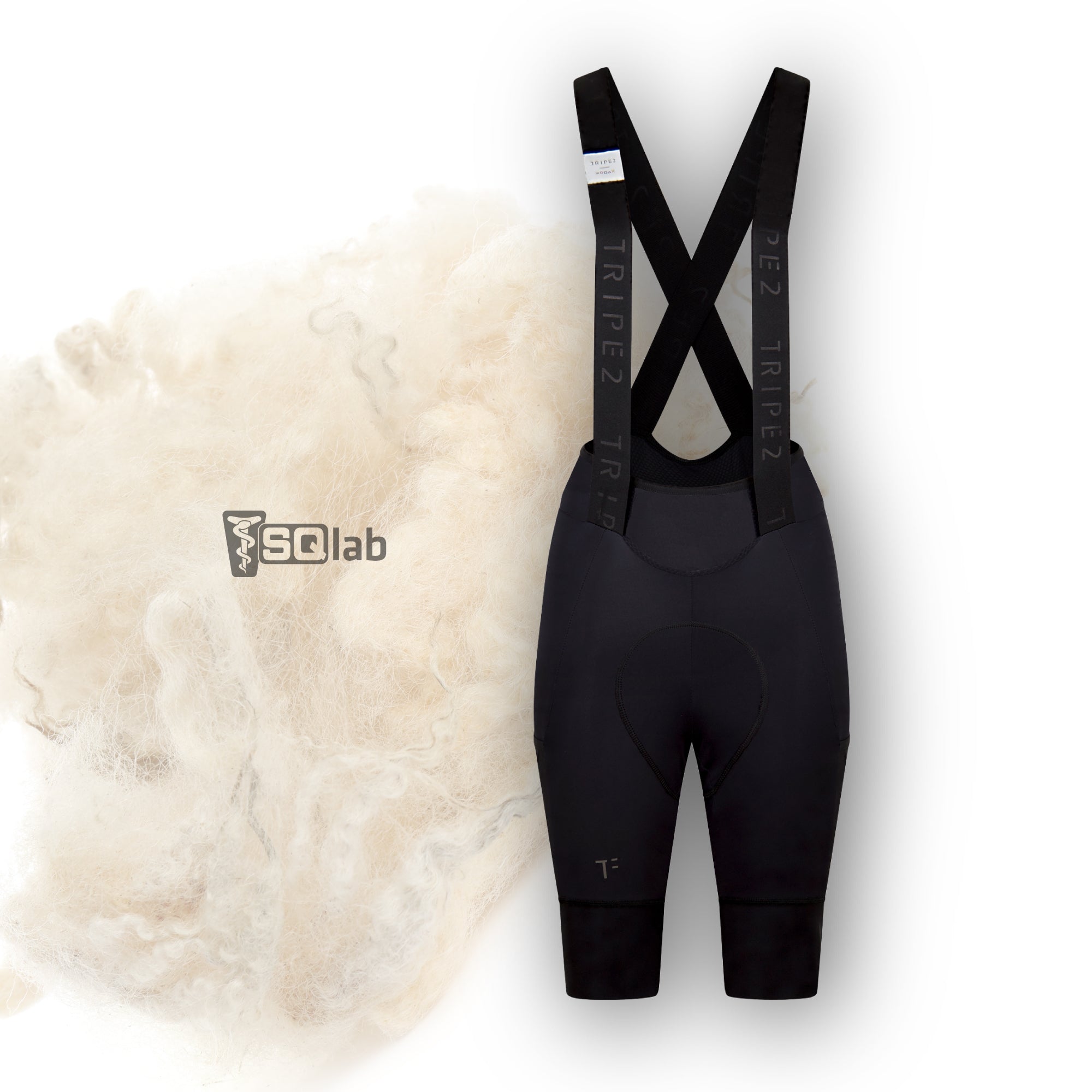 Women‘s - SNELL Merino Tech - Long Distance Summer Merino Cargo Bib Shorts - SQlab One12 Pad