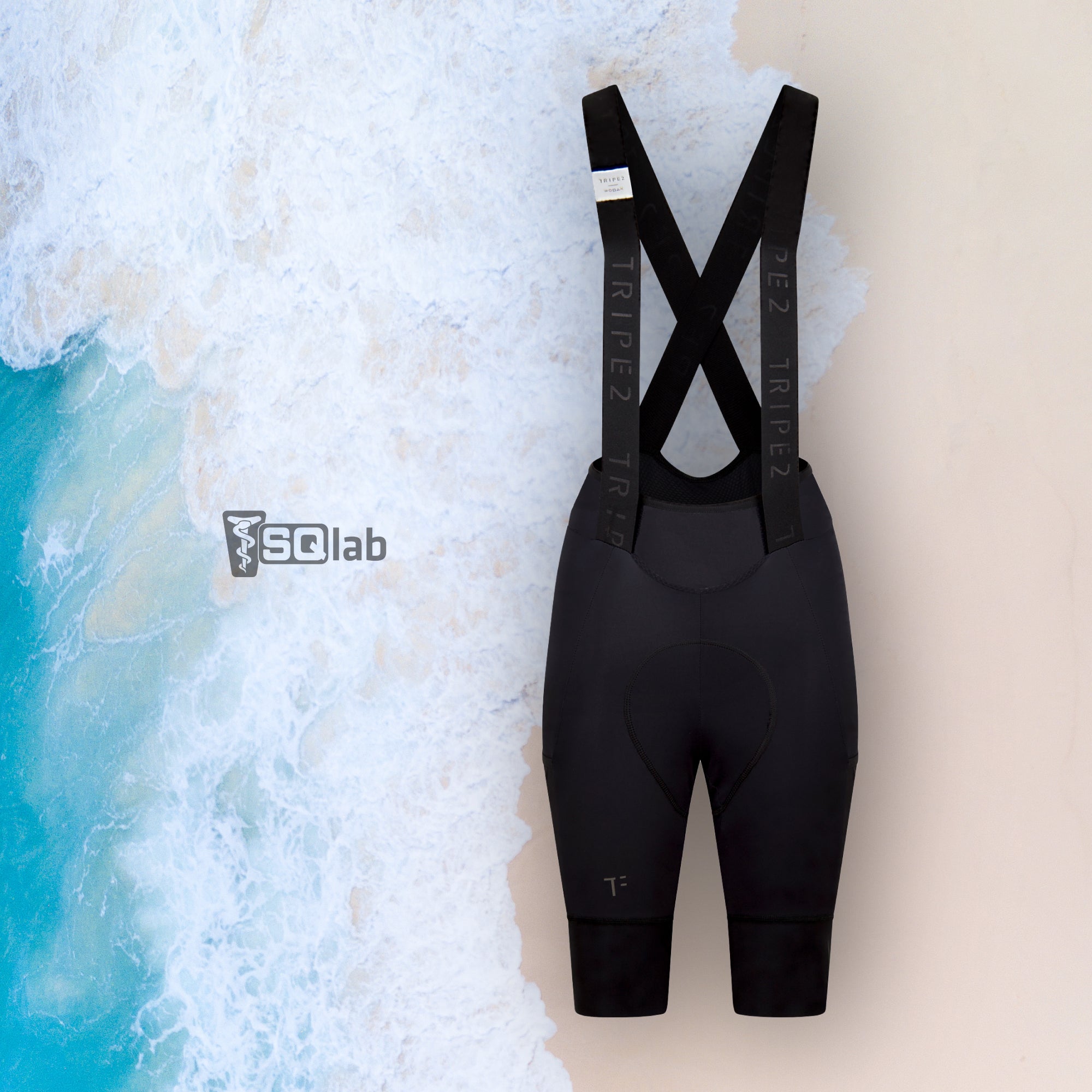 Women‘s - SNELL Ocean Tech - Mid Temperature Cargo Bib Shorts - SQlab One12 Pad