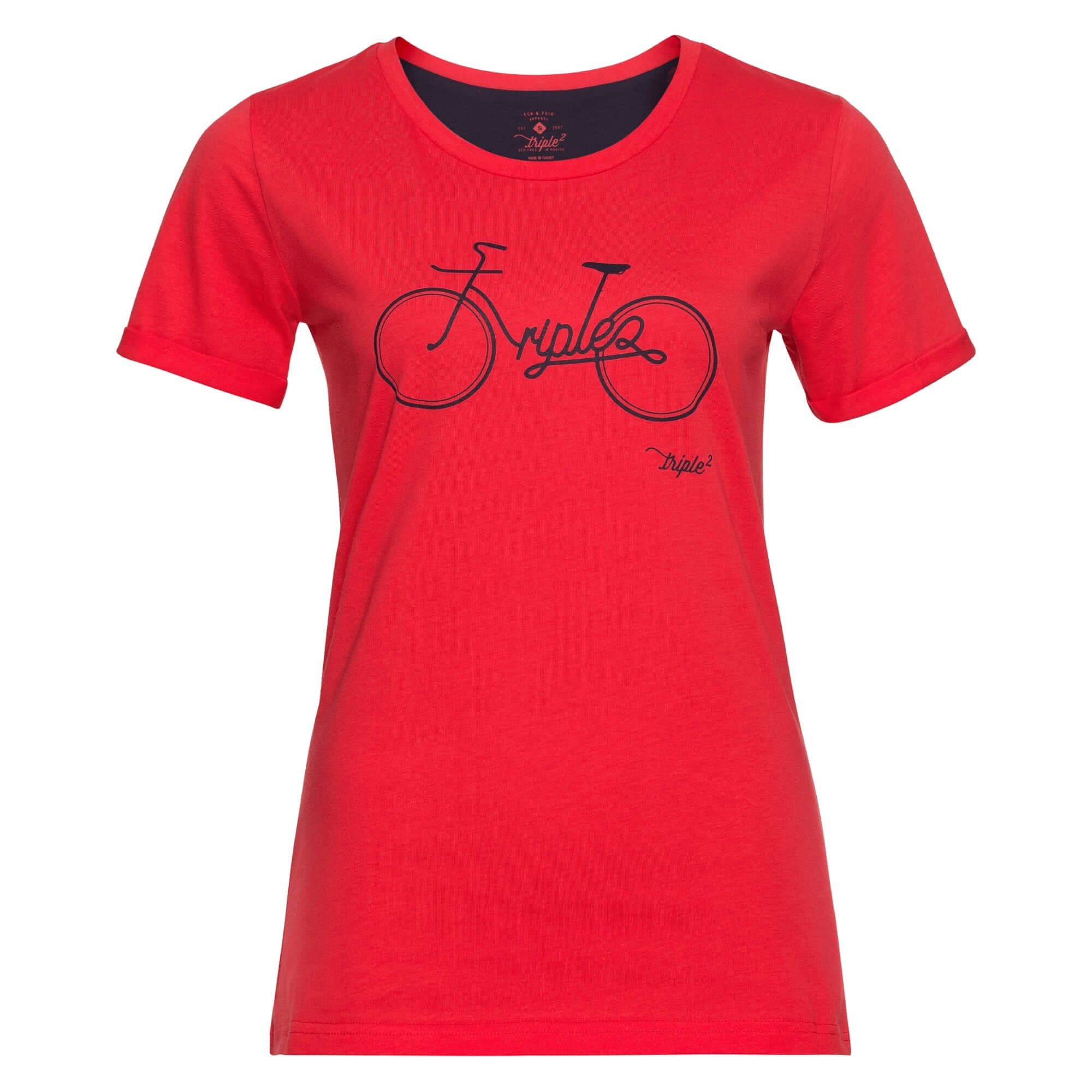 Women‘s - TUUR - Bike Hibiscus T-Shirts % OUTLET ARCHIV 1st Edt. Beet Red Frühjahr / Sommer Hawaiian Ocean Hibiscus L M Organic Cotton Peacoat S spo-default spo-disabled spo-notify-me-disabled SUB - Loose - Trail Cut tops Women XS