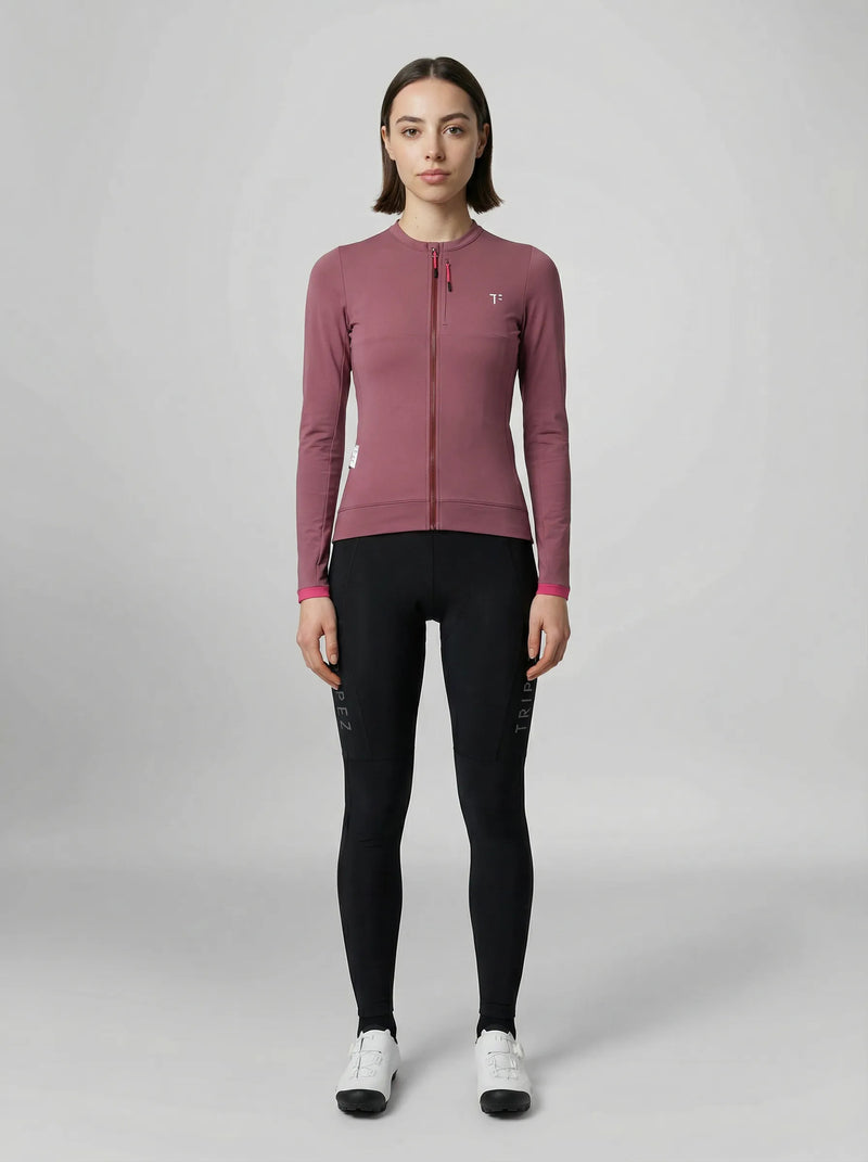 Women‘s - VELOZIP LS Merino Tech - Gravel and Bikepacking Merino Longsleeve Jersey