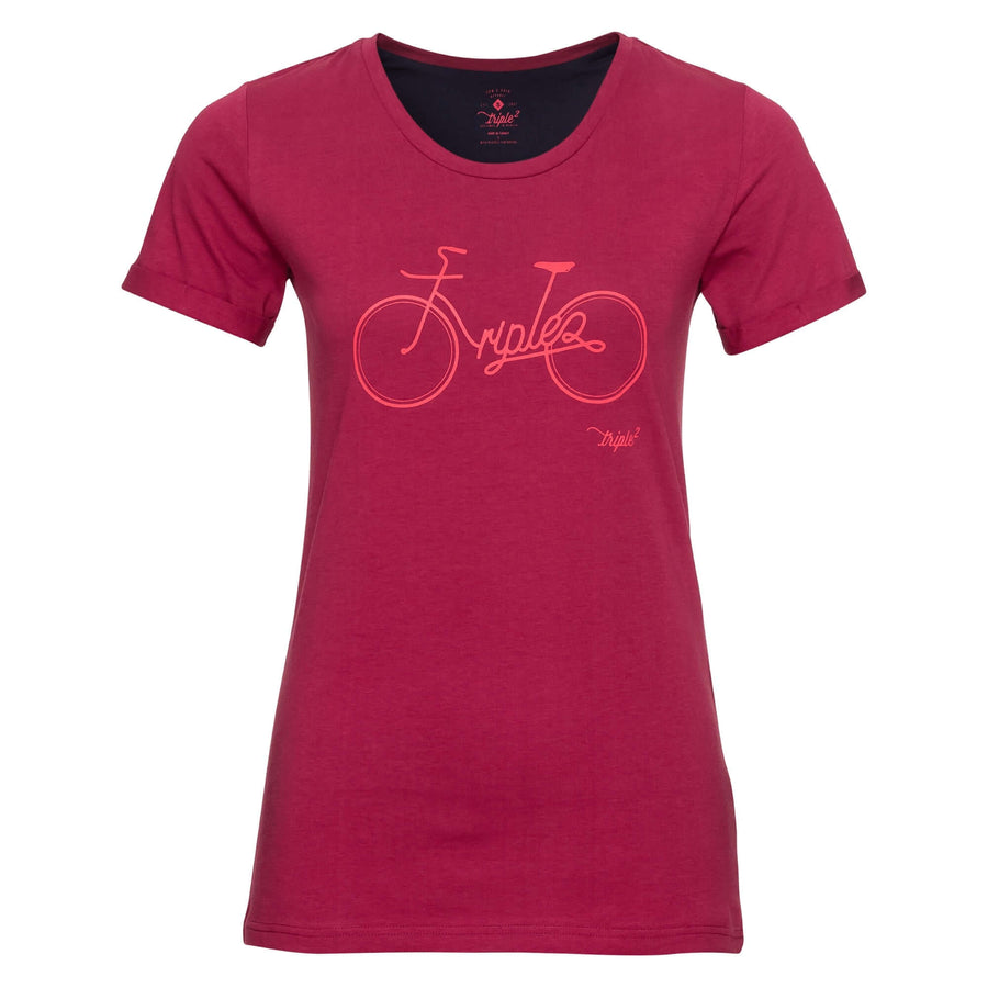 Women‘s - TUUR - Bike Beet Red T-Shirts % OUTLET ARCHIV 1st Edt. Beet Red Frühjahr / Sommer Hawaiian Ocean Hibiscus L M Organic Cotton Peacoat S spo-default spo-disabled spo-notify-me-disabled SUB - Loose - Trail Cut tops Women XS