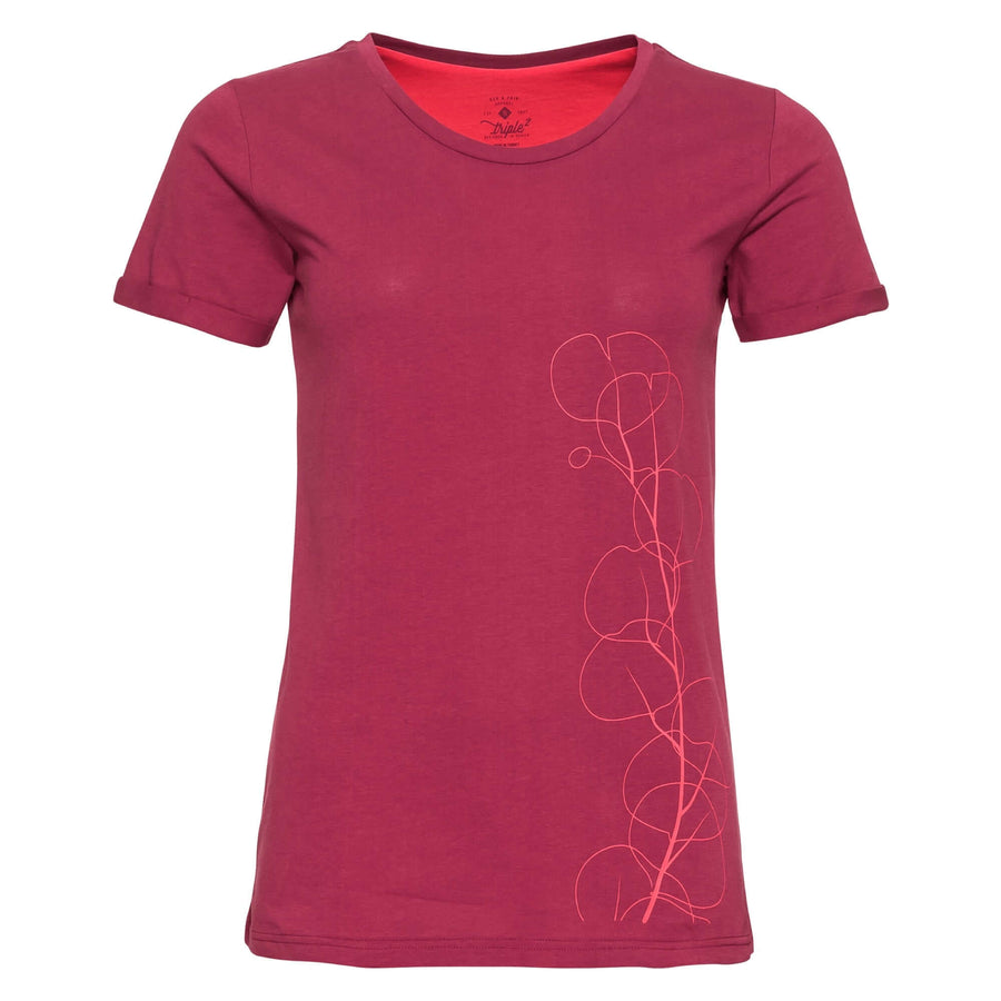 Women‘s - TUUR - Leave Beet Red T-Shirts % OUTLET ARCHIV 1st Edt. Beet Red Frühjahr / Sommer Hawaiian Ocean Hibiscus L M Organic Cotton Peacoat S spo-default spo-disabled spo-notify-me-disabled SUB - Loose - Trail Cut tops Women XS