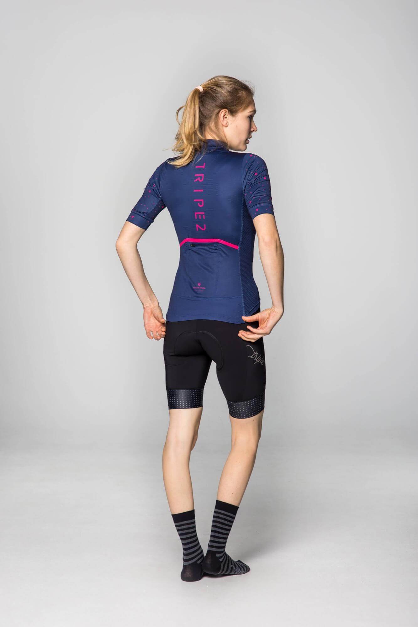 Women‘s - VELOZIP Een Radtrikots % OUTLET ARCHIV 2nd Edt. Frühjahr / Sommer L M Mountainbike Peacoat PRO - Tight - Race Cut Radtrikots Recycled Polyester Road & Gravel S spo-default spo-disabled spo-notify-me-disabled tops Women XS