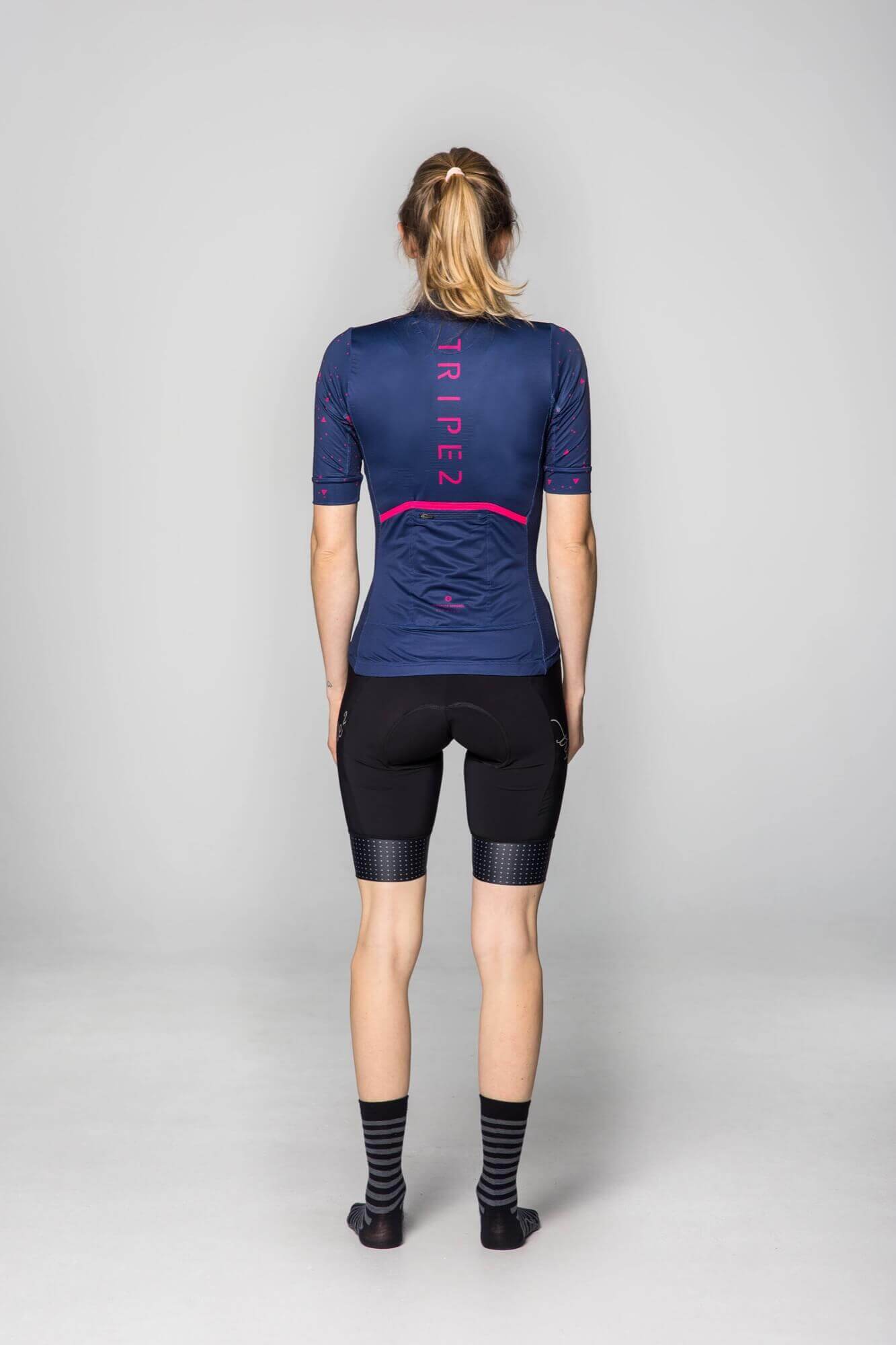 Women‘s - VELOZIP Een Radtrikots % OUTLET ARCHIV 2nd Edt. Frühjahr / Sommer L M Mountainbike Peacoat PRO - Tight - Race Cut Radtrikots Recycled Polyester Road & Gravel S spo-default spo-disabled spo-notify-me-disabled tops Women XS