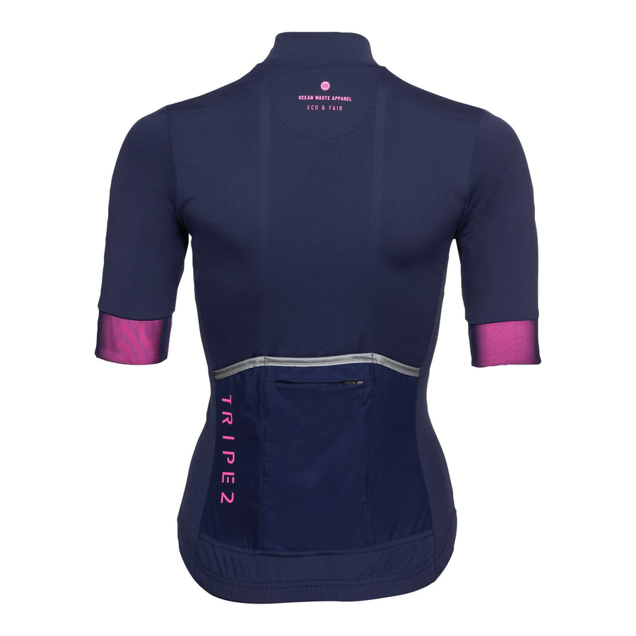 Women‘s - VELOZIP Een Radtrikots % OUTLET ARCHIV 2nd Edt. EVO - Comfortable - Training Cut Frühjahr / Sommer L M Meeresmüll Mountainbike Ocean Waste Peacoat Radtrikots Road & Gravel S spo-default spo-disabled spo-notify-me-disabled tops Women XS